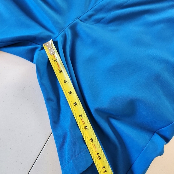 Izod Mens Flat Front Stretch Active Shorts 10" Blue Golf Golfing Size 42 Travel - Picture 4 of 8